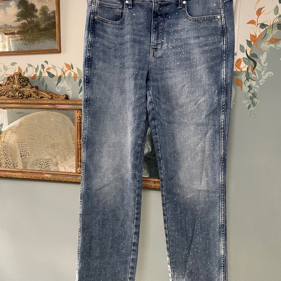 Rhinestone studded jeans - Picture 1 of 6
